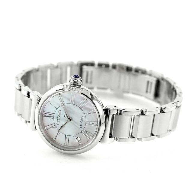 CITIZEN L ROUND Collection L Analog Eco-Drive Watch, Women's, Diamond, Solar, EM1060-87Y