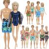 2 Sets Couple Swuimsuits for Ken for 30cm Dolls Doll Accessories Bikini Shorts 1/6 30cm Dolls House Toys(NO DOLLS)