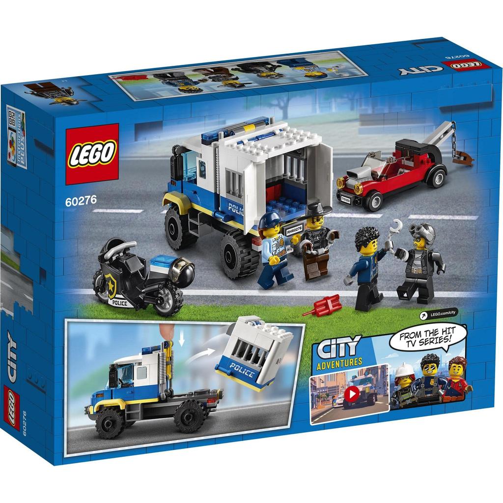 LEGO City Thief Convoy 60276 Toy Block Present Police Detective Vehicle Vehicle Мальчики Девочки Возраст 5+