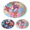 Kids Round Dart Board Game Set with 3 Strong Balls Cartoon Educational Large Dart Board Toys