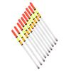 10 Pcs Plastic Fishing Floats White Transparent Fishing Bobber Multi-Purpose Lightweight Fishing Bobber Stick Stream Fishing