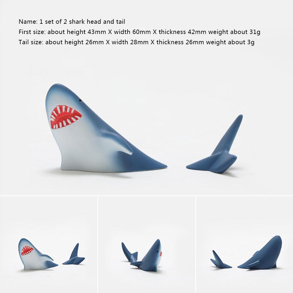 Marine Life Shark Dolphin Refrigerator Sticker 3D Three-Dimensional Personality Creative Design Message Sticky Note Decoration