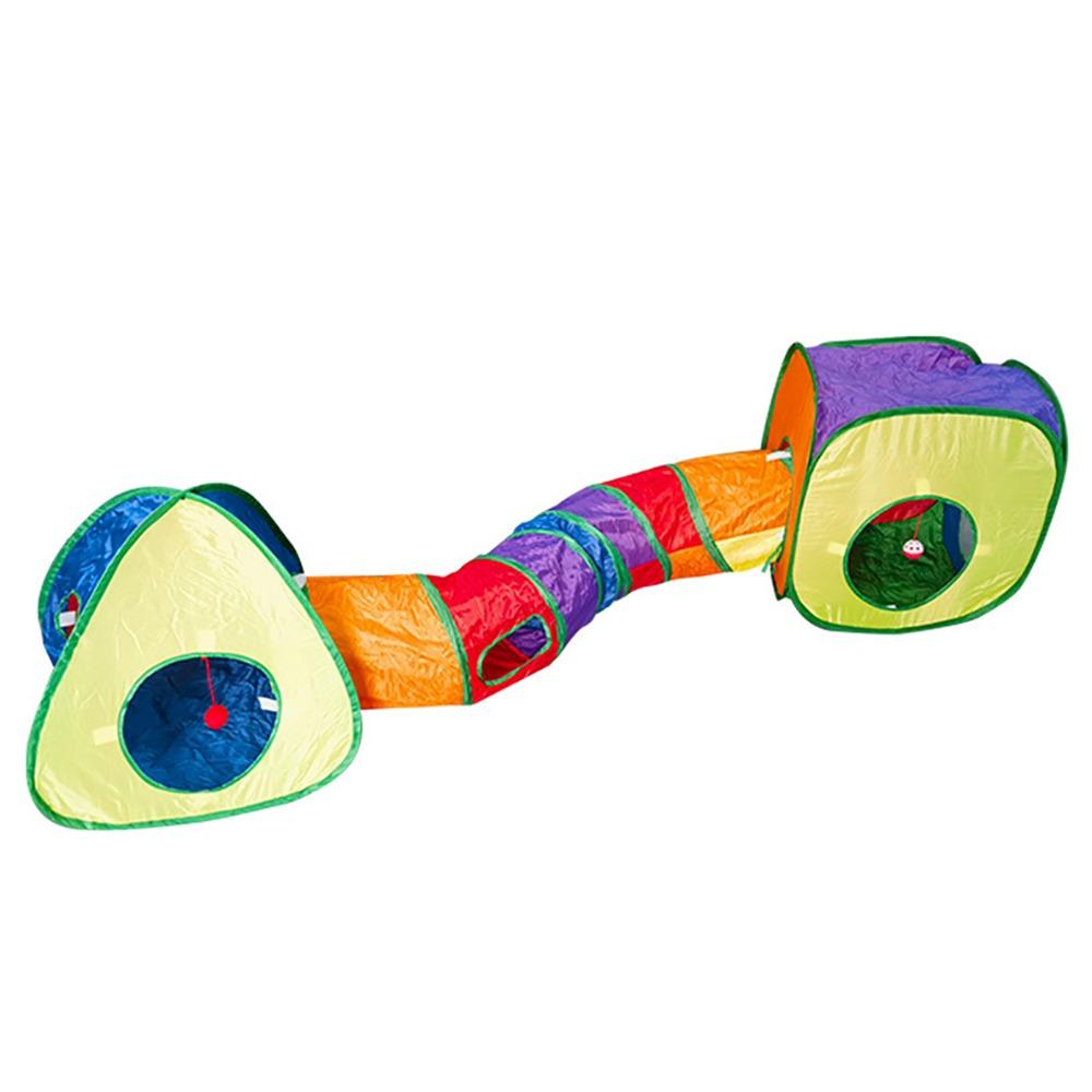 Breathable Cat Tunnel Tube Polyester+Steel Wire Pet Fun Play Toy Portable Cat Nest Guinea Pig