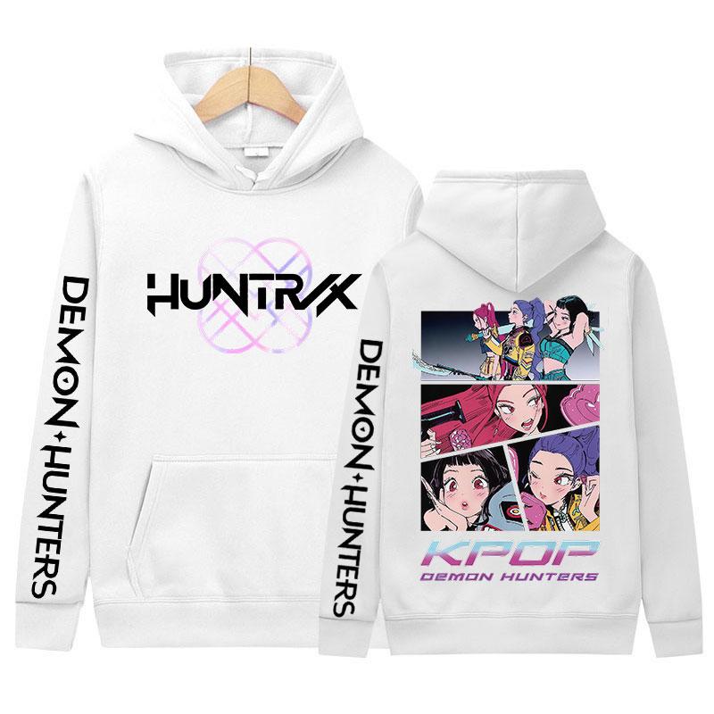 K-pop Demon Hunters Film Graphic Hoody Men Women Kawaii Harajuku Pullover Sweatshirts Vintage Oversized Long Sleeve Hoodies Tops