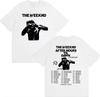 2026 Новый унисекс свободный короткорукавный футболка The Weeknd с графическим принтом, стиранная, Хит продаж, Ретро, Повседневная, Уличная одежда, Летний топ