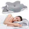 LAMONKE Memory Foam Pillow, Butterfly-Shaped Pillow for a Comfortable Sleep, Ergonomic Design with a Hollow Concave Center, Suitable for High and Low