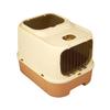 Fully Enclosed Extra Large Cat Litter Box with UV Sterilization and Foldable Drawer Design