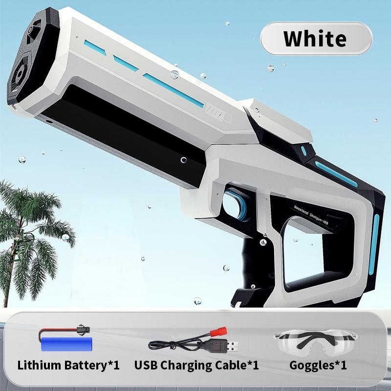 Летние уличные пляжные электрические водяные пистолеты, мощные шприцы, автоматические для детей, подарок для взрослых, всасывающие водяные бластеры, игрушки