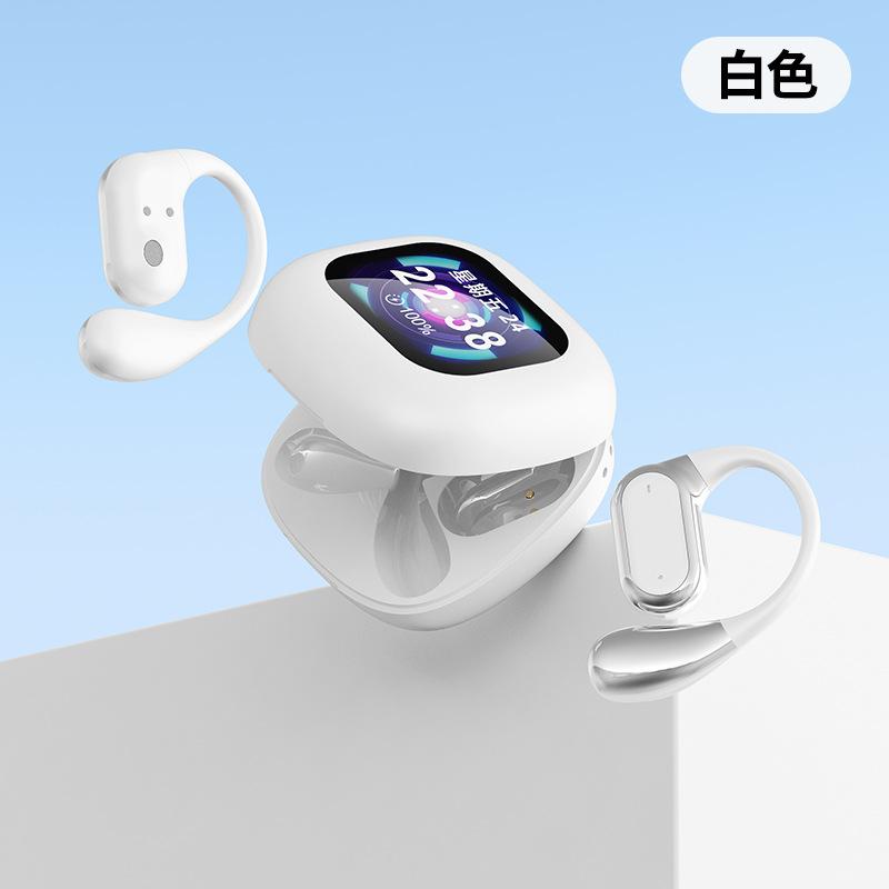 2025 Bluetooth-гарнитура Q18 цветной экран с возможностью перевода на ушном креплении не внутриканальная шумоподавляющая компьютерная гарнитура