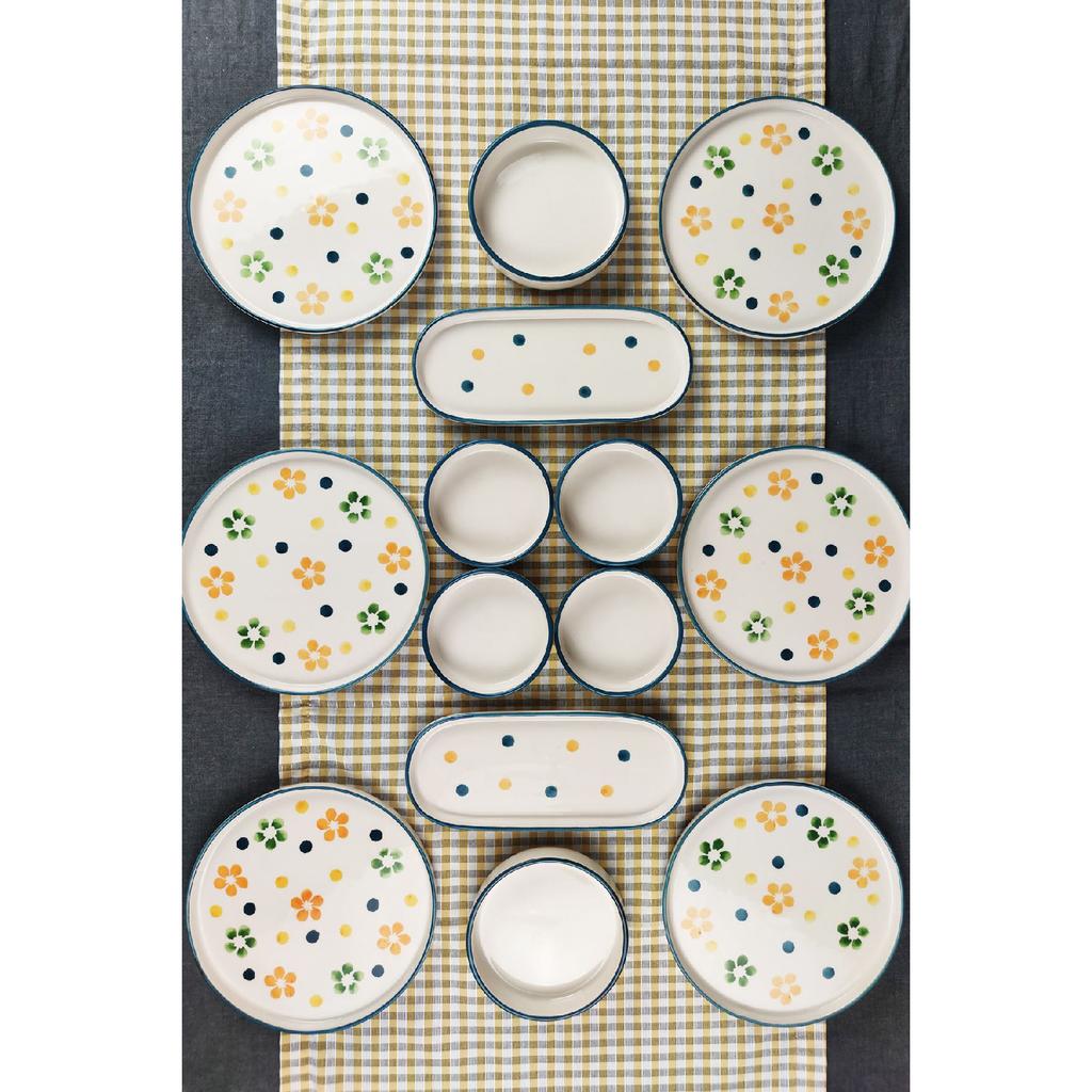 14 Piece Spring Breakfast Set For 6 People - Presentation Plate