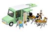 Geocolle Car Snap 24a Donut Shop ABS PVC Set Scale Mini Car Set 64# Resin, Doll/accessories + 1/64 Die-cast