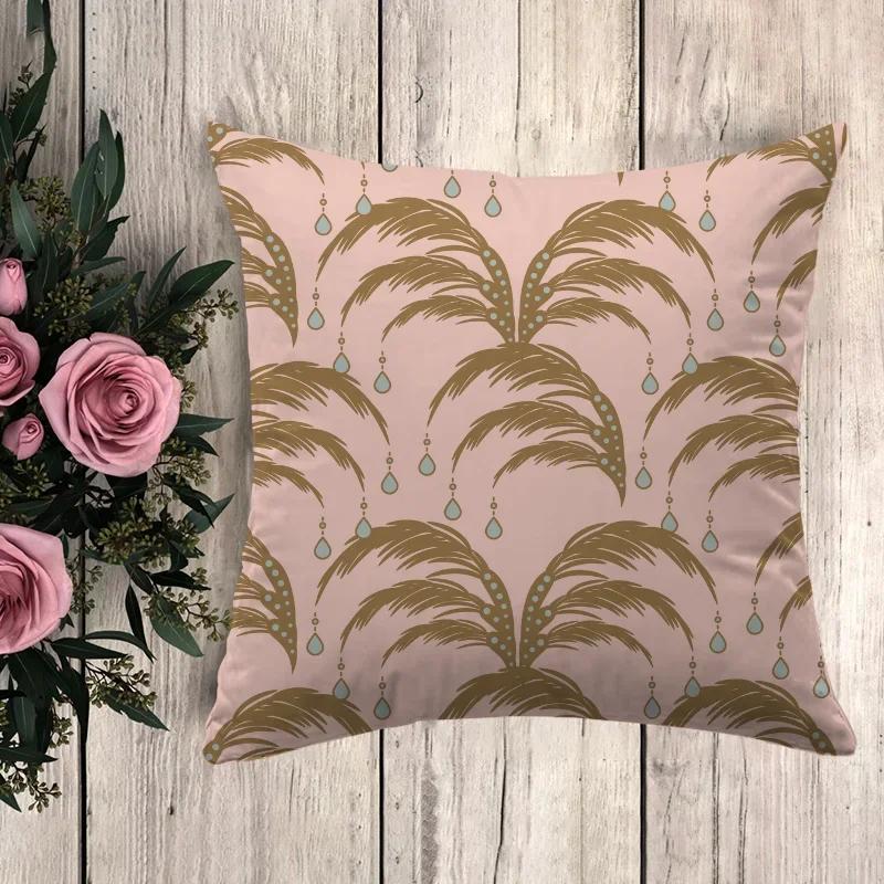 Подушка в стиле аниме с черным золотым принтом Декоративные наволочки Наволочка для дивана Подушки Чехол для подушки x Декоративные подушки