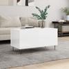  Coffee Table, White Gloss, 90x44.5x45 Cm