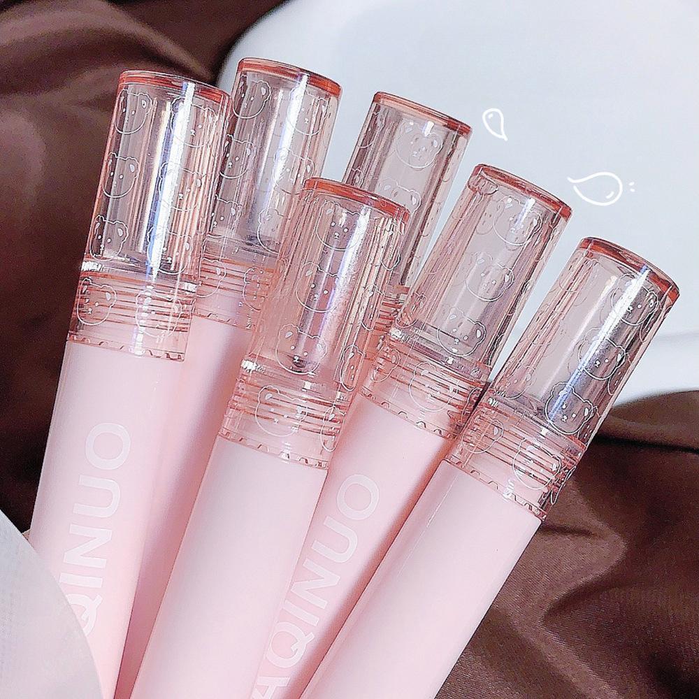 Глазурь для губ, светопроницаемая, зеркальное стекло с водным блеском, увлажняющая, легко окрашиваемая, отбеливающая помада