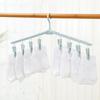 Collapsible Clothes Drying Rack Travel  Shirt Socks Hangers With Clips