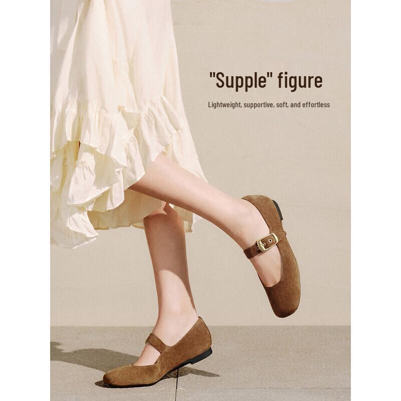 TATA Mary Jane Балетки из овчины