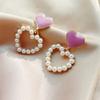 Новинка лета, серьги Super Fairy с фиолетовым жемчугом любви, темперамент личности, такие же серьги-гвоздики