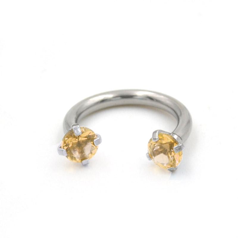 Панк Кольцо-кликер со стразами для пирсинга носа, губы и уха - Дизайн для септума и хряща