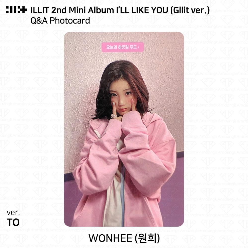 ILLIT 2-й мини-альбом I'LL LAKE YOU Gllit Ver To с фотокарточкой Between Photocard Photo