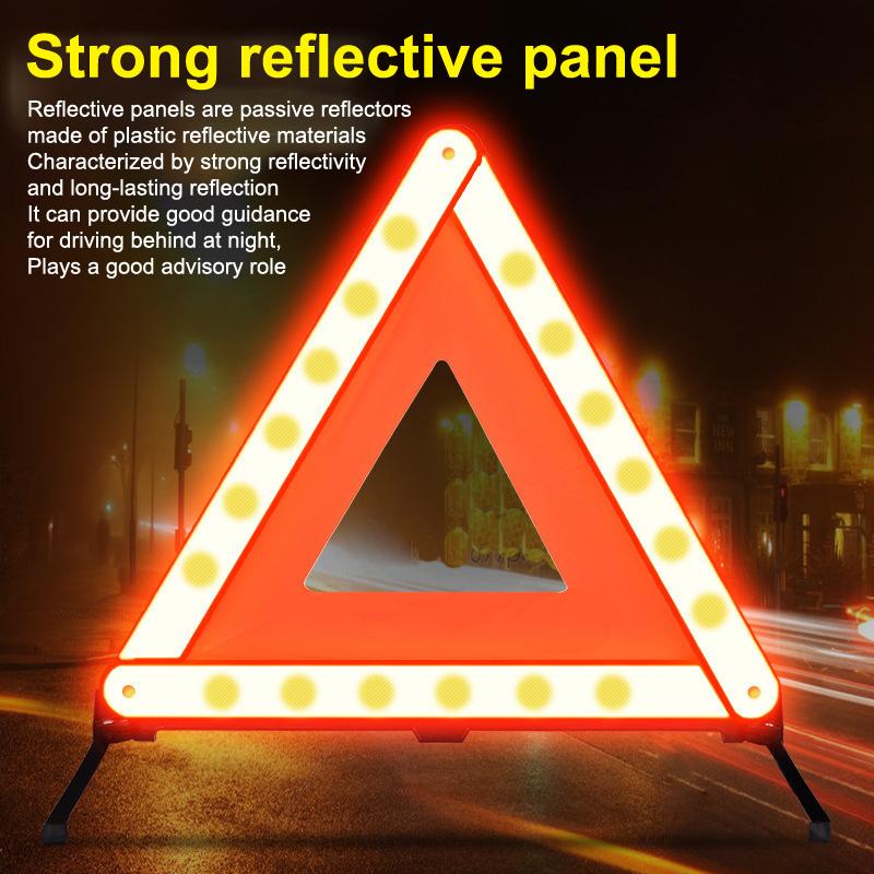 Автомобильный штатив светоотражающие полосы треугольные знаки складные аварийные предупреждения о поломке автомобильный треугольный светоотражающий предупреждающий штатив