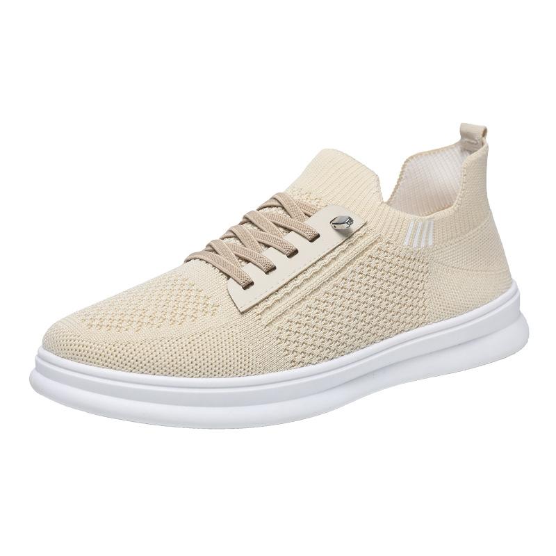 Men's Shoes Summer Breathable Fly-woven Mesh Shoes Soft Sole One Pedal Thin Casual Shoes Men's Trendy Shoes