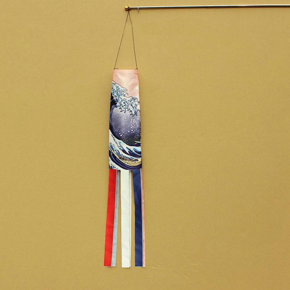 Japanese Style Yard Decor Outdoor Fish Flag Windsock Wind Chimes Hanging Decorations Carp Flag