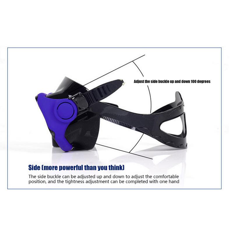 Маска для подводного плавания с широким обзором, противотуманные очки для подводного плавания с аквалангом, маска для плавания с маской и трубкой для дайвинга, маска для дайвинга с регулируемой маской высокого качества