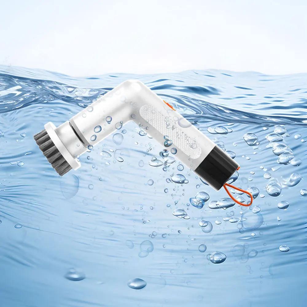 Новая щетка Power Scrubber с 5 сменными насадками для щеток, электрическая вращающаяся щетка для чистки ванной комнаты, электрическая щетка Power Scrubber, домашняя щетка