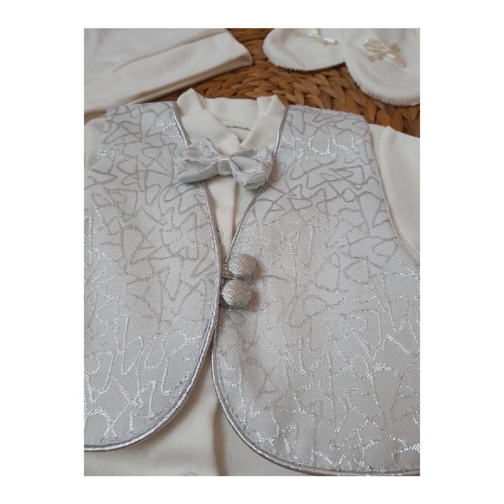 Комплект из 6 предметов для особого дня Mevlt для обрезания новорожденных из 100 % хлопка с жилетом