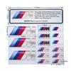 YGIE8 Car Decoration Strip Trunk Relief Stickers Decals For Bmw M Power Performance E28 E30 E34 E36 E46 E60 E90 F84 F87 X1 X3 X5 X6