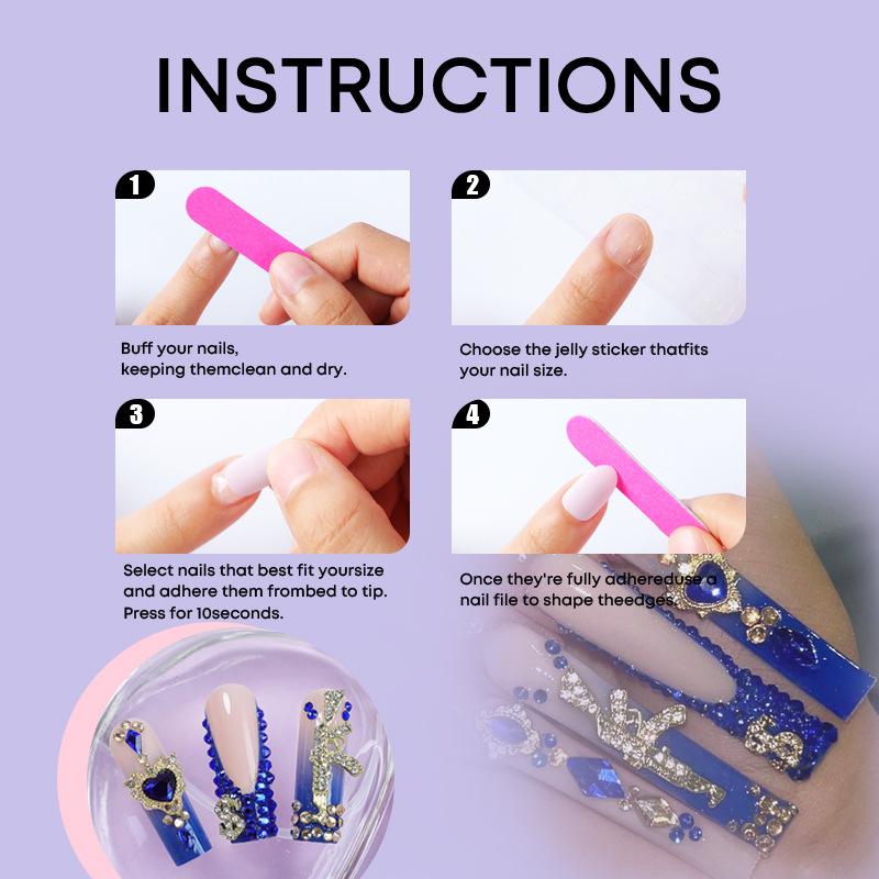 Cross-border French wearing nail explosion flash diamond explosion flash nail piece finished water pipe rectangular nail fake nail wholesale