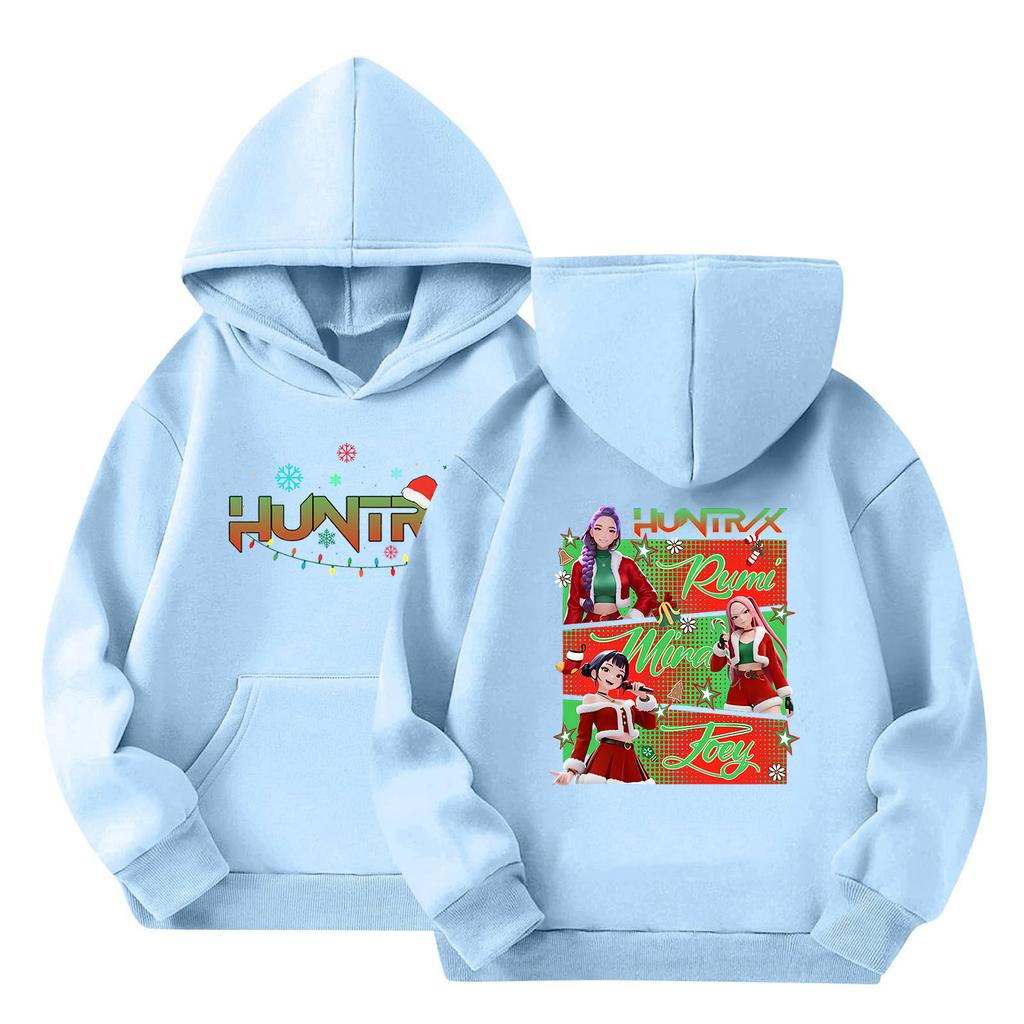 Kids' Long Sleeve Loose Pullover Letter Print Drawstring Hooded Sweatshirt