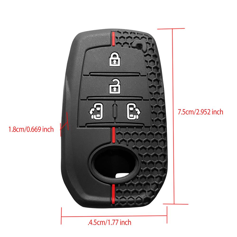 Пульт-брелок с 2/3/4/5 кнопками для Toyota Camry Land Cruiser Prado 150 Mark X Venza Fortuner Rav4 Highlander Yaris Auris Чехол для ключа