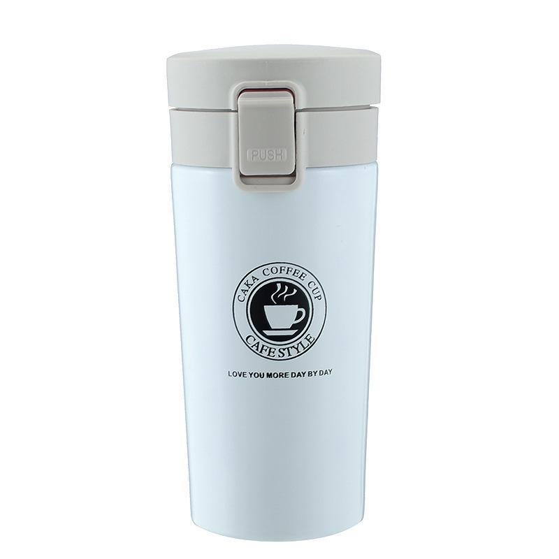 Стильная термокружка из нержавеющей стали 304 с откидной крышкой — большая емкость для установки в автомобиле