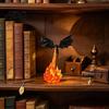 Настольная скульптура дракона 3D-печать Огнедышащая статуэтка для книжной полки Декор для уголка для чтения Фэнтезийная фигурка для