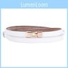 Minimalist Fashionable And Golden Decorative Buckle Women Casual Slim Belt Waist