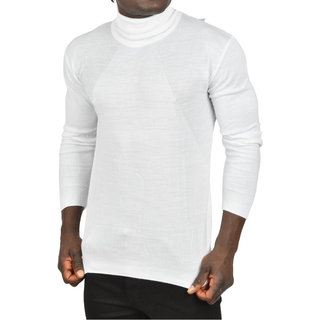 DeepSEA Полный водолазка с боковым узором Slim Fit Водолазка Трикотажный свитер 2505495