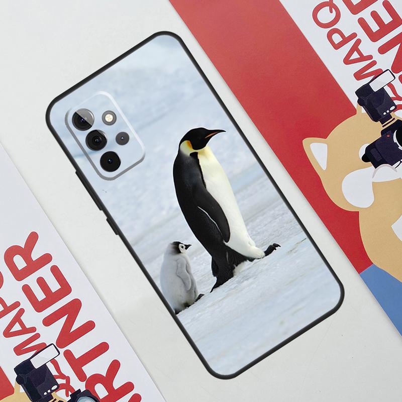 Чехол с пингвином, снег, арктическое животное, милый, для Samsung Galaxy A06 A16 A36 A56 A55 A35 A33 A53 A13 A23 A17 A54 A34 A14 A52 A32 A15