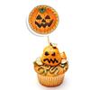 16Pcs Mini Cartoon Pumpkin Ghost Cake Inserts Creative Cupcake Plug-In Decoration  Home