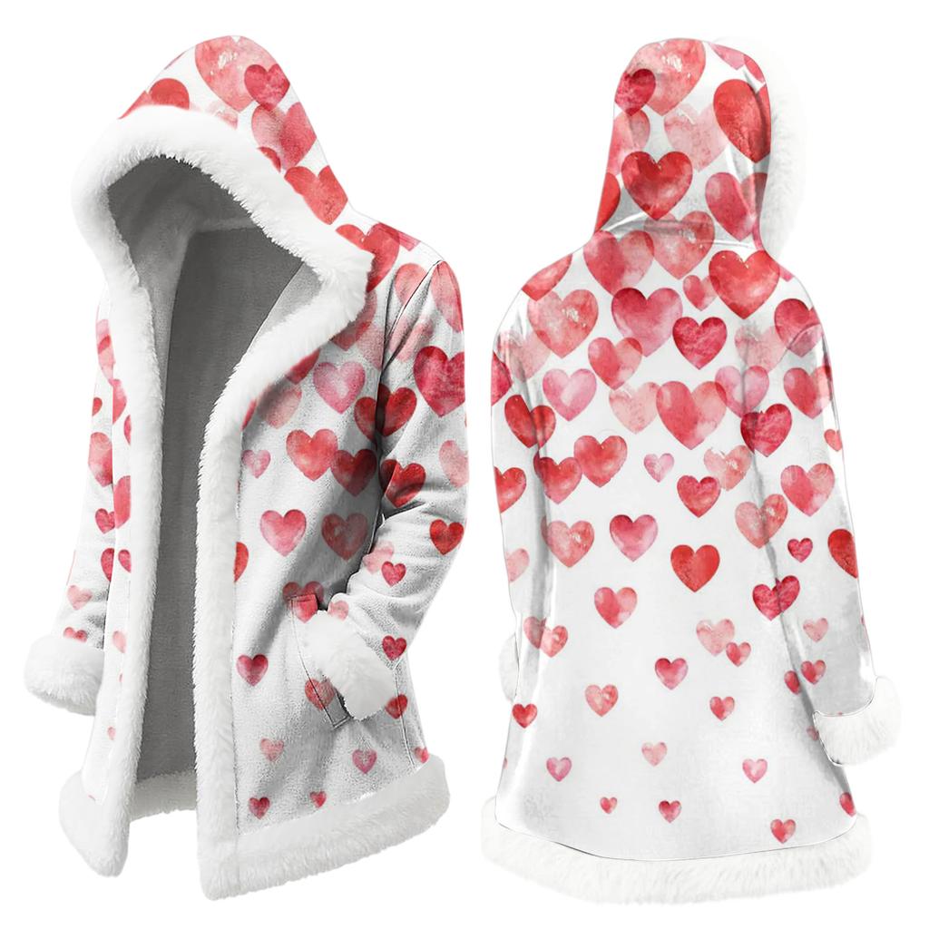 Унисекс кардиган с капюшоном и карманами, теплая верхняя одежда