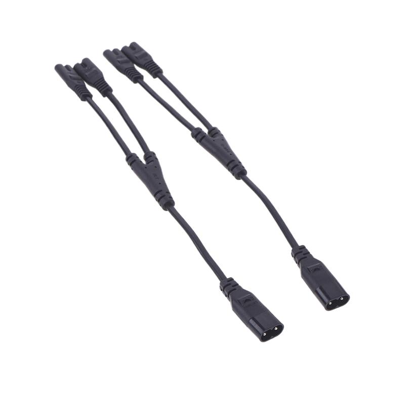 IEC 320 C8 2Pin Male To 2 X C7 Female Y Split Power Cable Около 28 см IEC 320 C7 To C8 Удлинительные шнуры C8 Male To C7 Female Cable