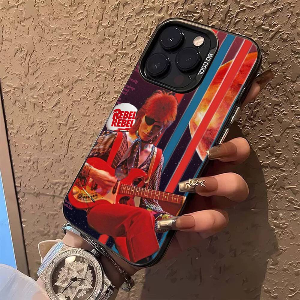 D-Дэвид Сингер B-Боуи Цветной Чехол для Телефона Для iPhone 17 16 15 14 13 12 11 Pro Max Plus Pro Оболочка