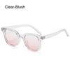 Retro Square Gradient Blush Sunglasses No Makeup Uv400 Protection Anti-Glare Shades Decorative Eyewear For Women & Men