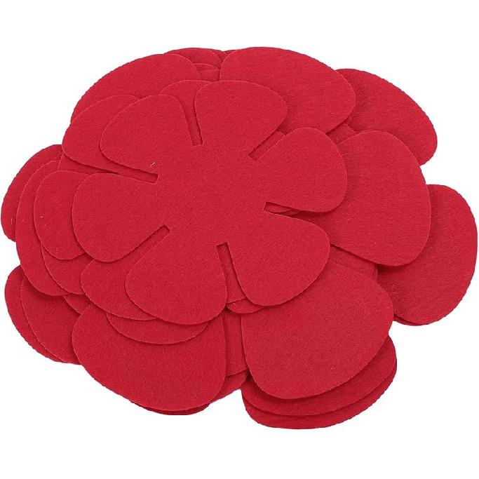 POT PAN PROTECTOR FELT STACKING PADS COOKWARE SEPARATORS KITCHEN SUPPLIES FOR HOUSEHOLD 12PCS (Red)