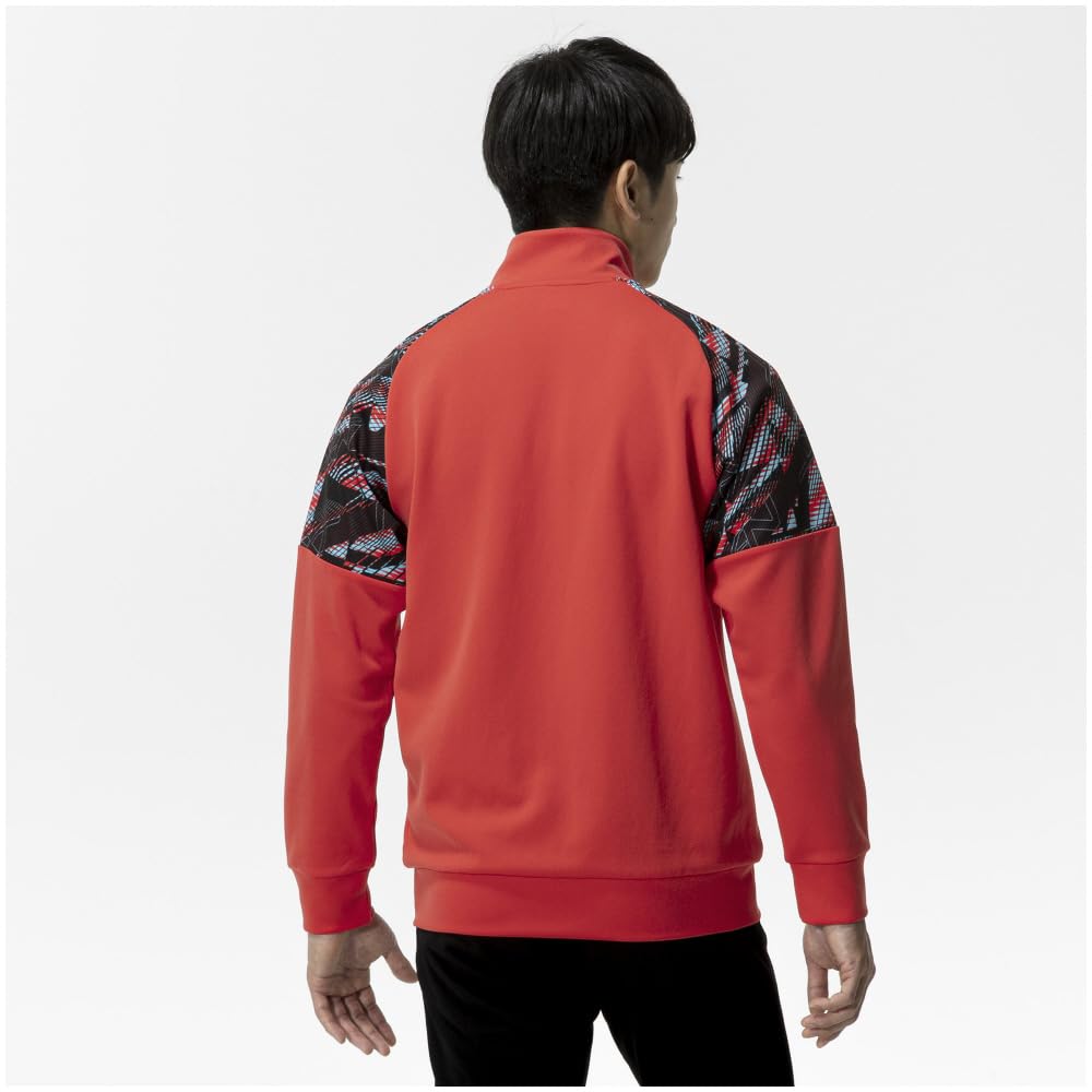Training Wear Jacket Sweat Absorbent Quick Drying Sports 32JCC210 Poppy Red [Mizuno] Warm-up