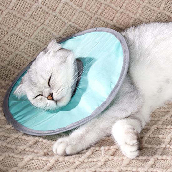 Мягкий конический ошейник для кошек, регулируемый восстановительный конус для маленьких и больших кошек после операции, чтобы остановить лизание и царапание, водонепроницаемый защитный электронный ошейник