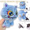 AKpop Demon Hunters Derpy Tiger Plush Anime Hunter Soft Collectible Figure Cosplay Costume Huntrix Blue Kawaii Animals Hanging
