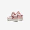 Anta Kids Synthetic Leather Plush Comfortable Warm Wear-Resistant Mid-Top Walking Shoes Baby Shoes Pink White A22440055-5