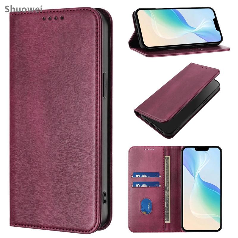 Casing For Infinix Hot 8 9 10 10i 10S 10T 40 Lite 11 Play Pro 4G Slim Wallet Leather Card Slot Flip Cover Case