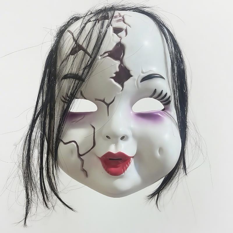 1 шт. Страшная маска призрака Костюм Реквизит Маска куклы-призрака Чаки Хэллоуин Шлем на все лицо Маскарад Страшный Косплей Вечеринка Головной убор